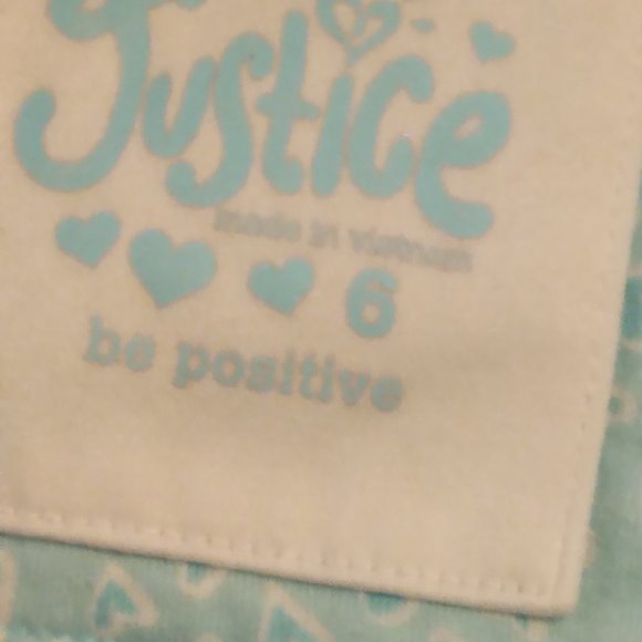 JUSTICE GIRLS AQUA SWEATJACKET.... EUC - Picture 11 of 11